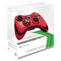 Accesorio Xbox 360 - Mando Inalambrico Serie Chrome Rojo